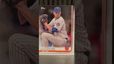 Jacob Degrom New York Mets 2019 Topps Baseball Card MLB Lights Out