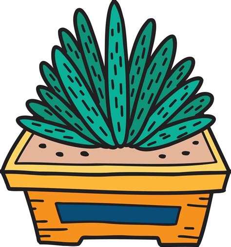 Hand Drawn Cute Cactus Illustration 11884166 Vector Art At Vecteezy