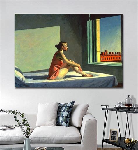 Edward Hopper Morning Sun Wall Art Edward Hopper Wall Print Morning