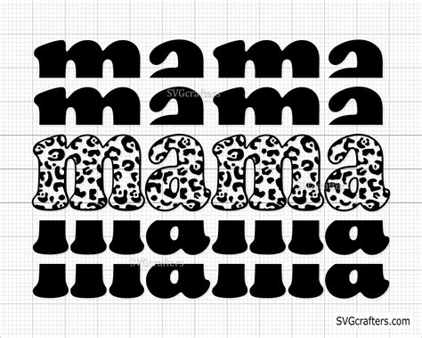 Leopard Mama Svg Leopard Print Svg Mama Leopard Png Mom Etsy