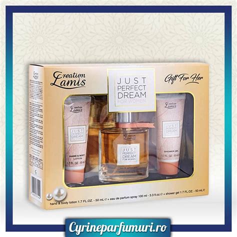 Caseta Cadou Creation Lamis Just Perfect Dream Femei 3 Piese Cyrineparfumuriro