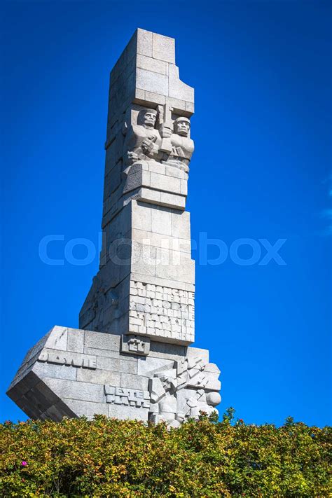 Westerplatte. Monument commemorating first battle of Second World War ...