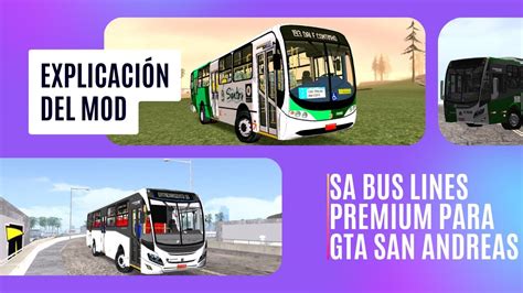 Sa Bus Lines Premium Para Gta San Andreas Mod Realista De Conductor De