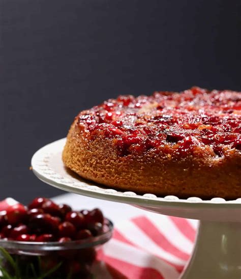 Quick Easy Cranberry Upside Down Cake Grits And Pinecones