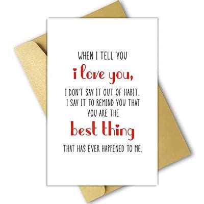 Ojsensai Funny Valentines Day Cards For Him Her Romantic Valentines