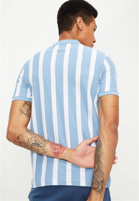 Buy Men Striped Slim Fit Polo T Shirt Online At Just Rs