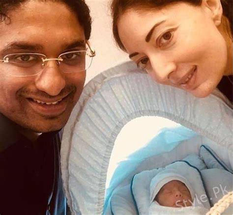 Sharmila Farooqi With Her Husband And Newly Born Son