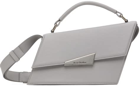 Acne Studios Gray Mini Distortion Bag SSENSE