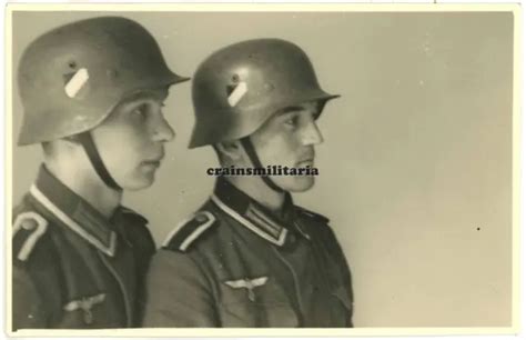 ORIG FOTO PORTRAIT Soldaten Mit DD Stahlhelm In Holland 1940 Den Haag