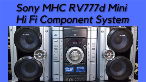 Sony Mhc Rv D Mini Hi Fi Component System How To Use Price And