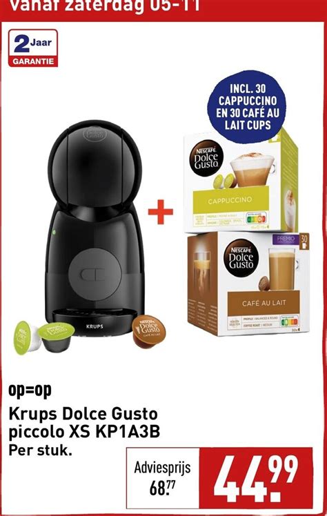 Krups Dolce Gusto Piccolo XS KP1A3B Per Stuk Aanbieding Bij ALDI