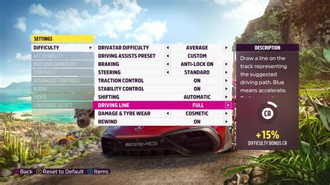 Forza Horizon 5 Accessibility — Menu Deep Dive