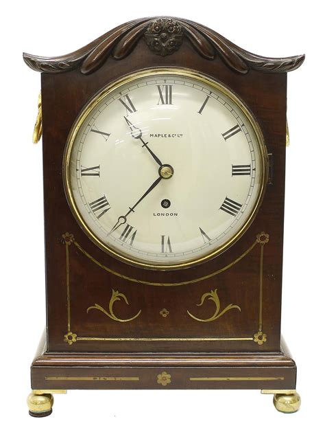 Mahogany Single Fusee Small Bracket Clock The 6 5 Convex Cream Dial