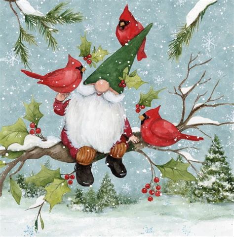 Pin By Sheila Plante On Gnomes Christmas Paintings Christmas Gnome