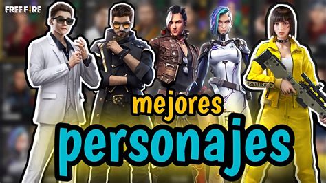 Los Personajes M S Tiles Competitivos Y Gratuitos En Free Fire Para