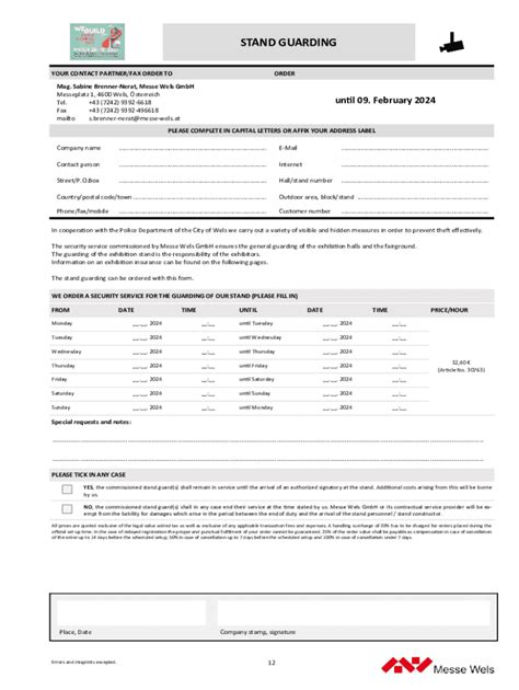 Fillable Online Stand Guarding Fax Email Print Pdffiller