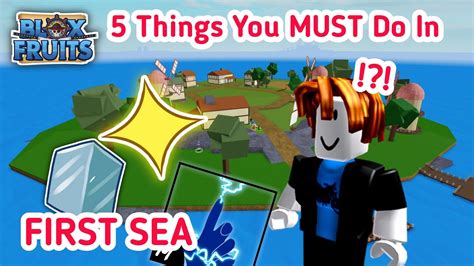 5 Things You Must Do In First Sea In Blox Fruit YouTube