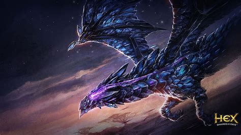 Hex TCG HERE BE DRAGONS Cosmic Dragon HD Wallpaper Pxfuel