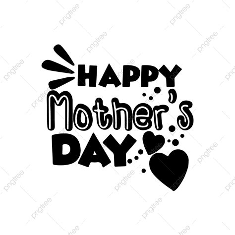 Happy Mother Day Vector Hd Png Images Handmade Calligraphy Of Happy