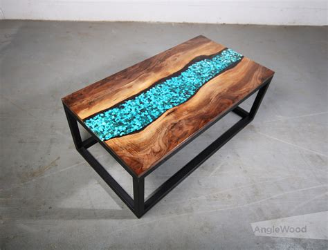 Walnut Live Edge River Coffee Table Anglewood Furniture