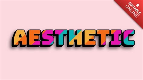 Aesthetic Text Effect Generator