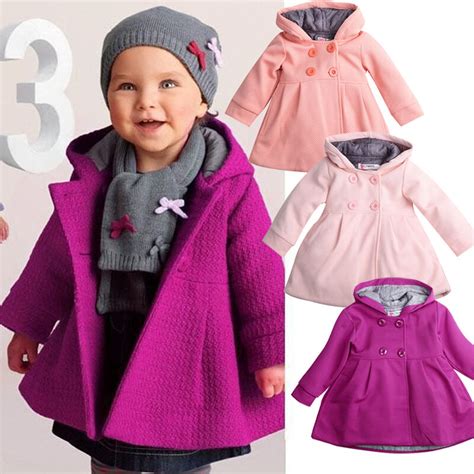 Jaar Baby Meisjes Jassen Herfst Winter Kid Mei Grandado