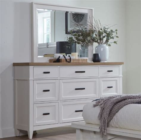 Parker House® Americana Modern Cotton Dresser And Mirror Vans Home