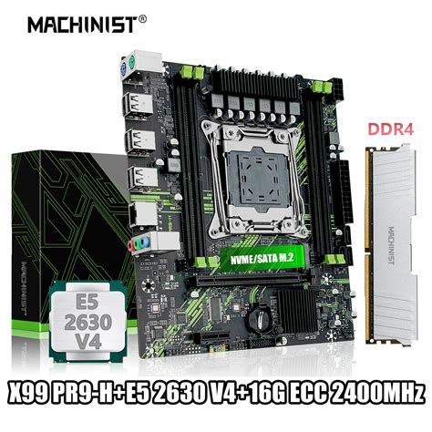 MACHINIST Kit De Placa Base X99 Con Intel Xeon E5 2630 V4 CPU ECC DDR4