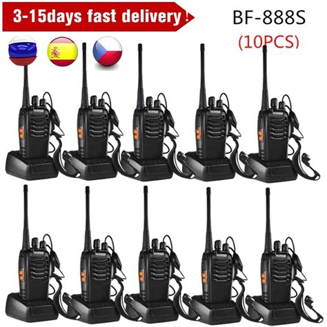 Units Baofeng Bf S Walkie Talkie Uhf Fm Transceiver W Bf S