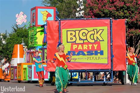 Yesterland Block Party Bash Disney Presents The Pixar Film Pals