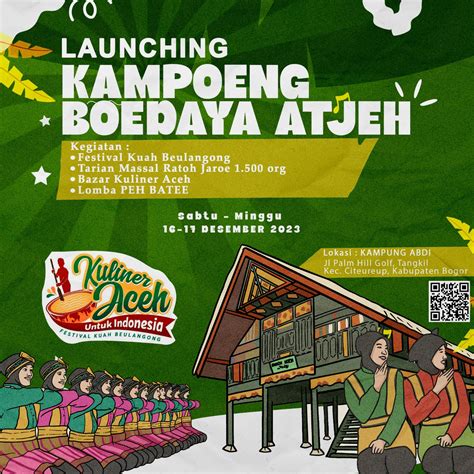 Launching Kampung Budaya Aceh Di Sentul Libatkan Penari Ratoh