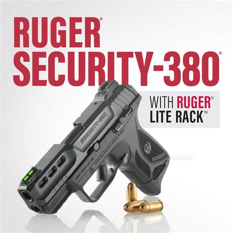 Ruger S New Lite Rack Security 380 Semi Auto Pistol