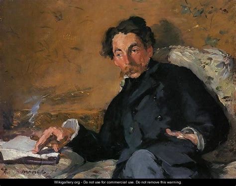 Portrait Of Stephane Mallarme Edouard Manet Wikigallery Org