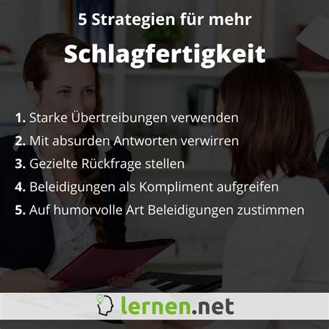 Schlagfertigkeit 8 Strategien 4 Tipps für den richtigen Konter