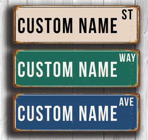 Custom Street Signs | Personalized Street Signs | Custom Made