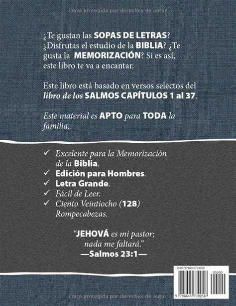 Biblia En Sopa De Letras SALMOS VERSOS SELECTOS VOLUMEN EDICIÓN PARA