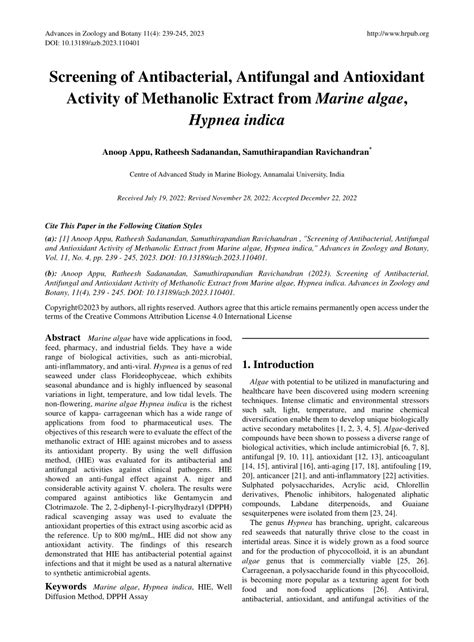 PDF Screening Of Antibacterial Antifungal And Antioxidant Activity