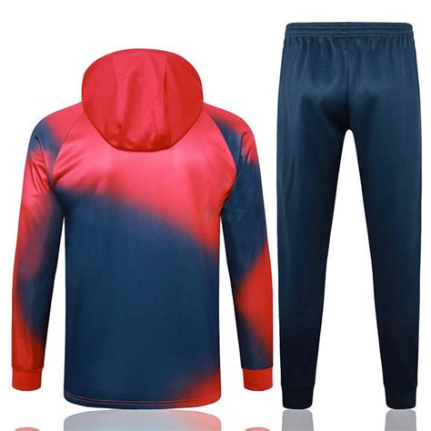 Sudadera De Entrenamiento PSG 2023 2024 Con Capucha Rojo Azul LARS7