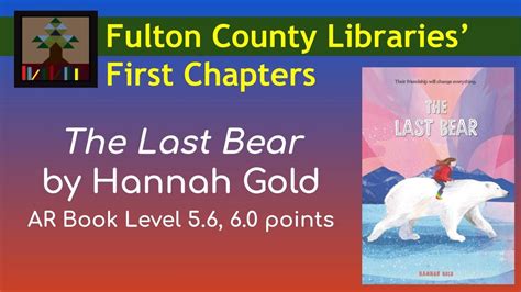 The Last Bear By Hannah Gold YouTube