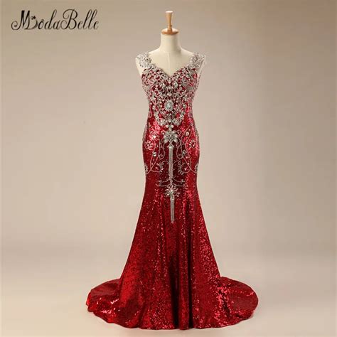 Modabelle Women Evening Dress Luxury Beaded Crystal Robe Dubai Soiree Bling Bling Mermaid Party