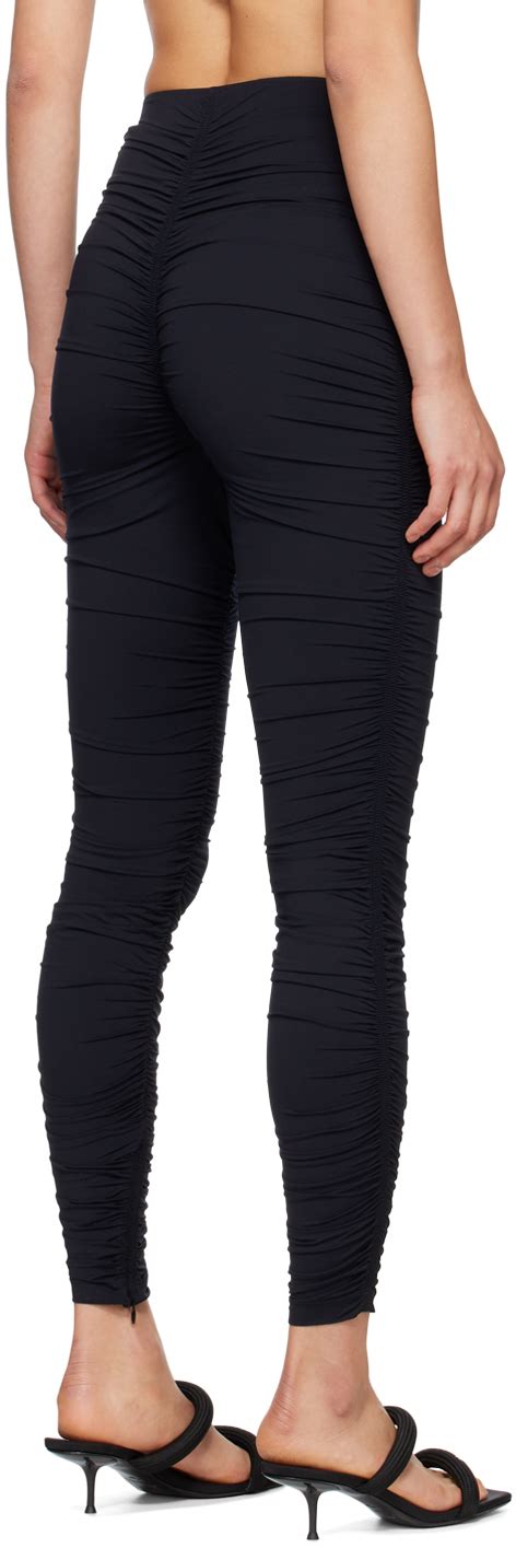 Alexander Wang Black Ruched Leggings Alexander Wang