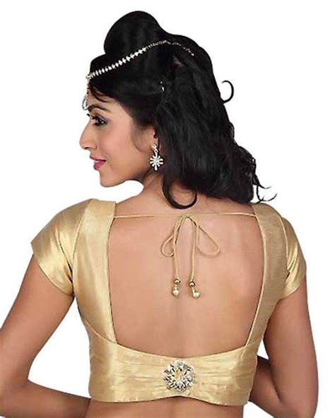 Low Cut Back Saree Blouse Pattern Saree Blouse Designs