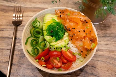 Ducktrap Cold Smoked Salmon Poke Bowl