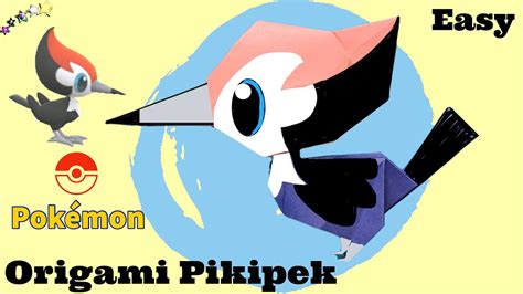 How To Make Pokemon Origami Pikipek The Bird Paper Pokémon Easy