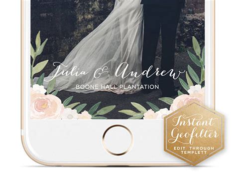 Personalized Wedding Snapchat Geofilters The Overwhelmed Bride