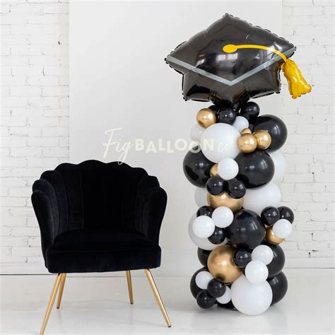 Graduation Cap Balloon Column Fig Balloon Co