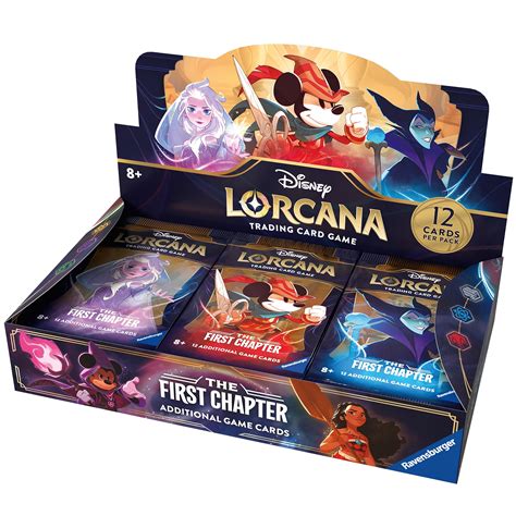 Ravensburger Disney Lorcana The First Chapter Tcg Booster Pack Display