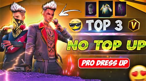 Free Fire No Top Up Dress Combination Like Raistar Very Unique For