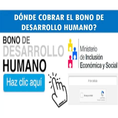 D Nde Cobrar El Bono De Desarrollo Humano Elyex