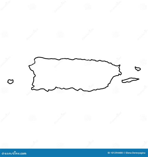 Mapa De Puerto Rico En Blanco Para Imprimir